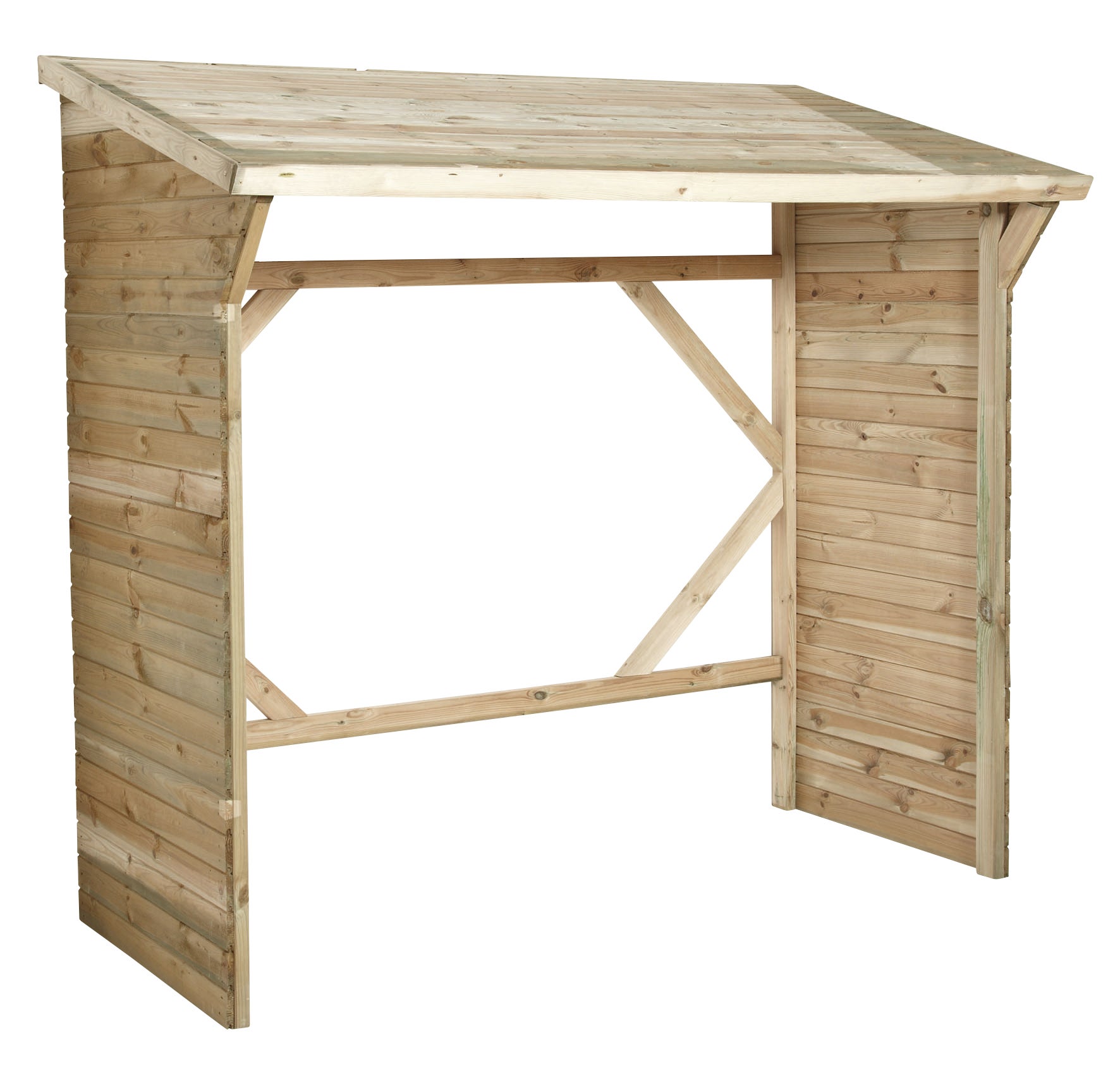 Haardhout berging Memphis XL 221 cm