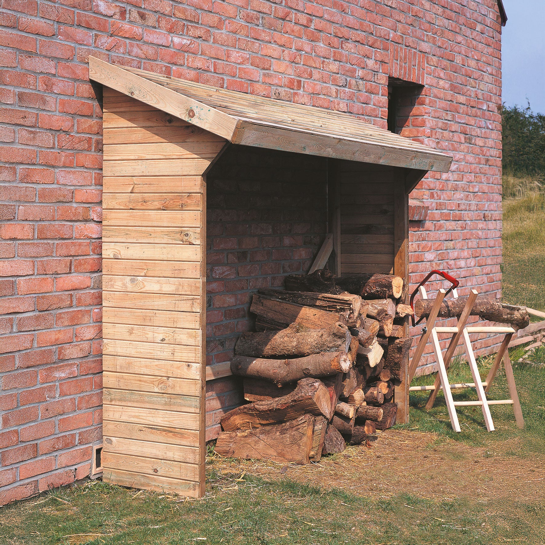 Haardhout berging Memphis XL 221 cm