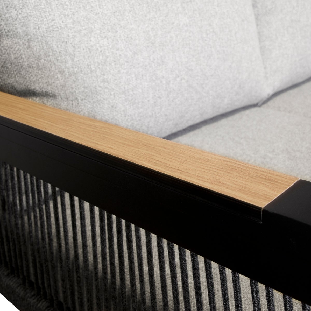 Toscane Hoekbank Loungeset Aluminium met Verstelbare Tafel en Kussens