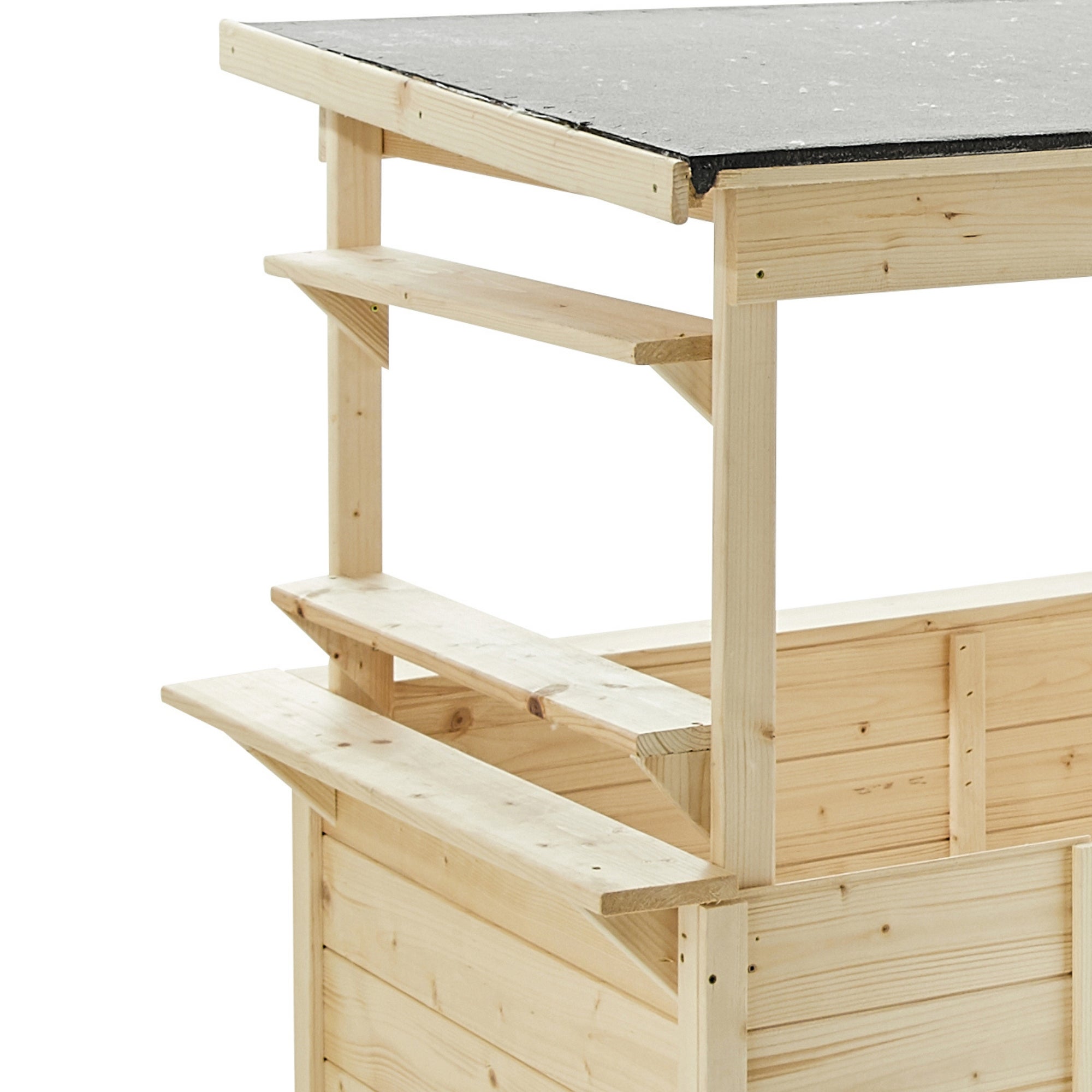 Soulet Houten Kraam Speelhuis Playa met Bitumen Dak - 131 x 83 x 118 cm