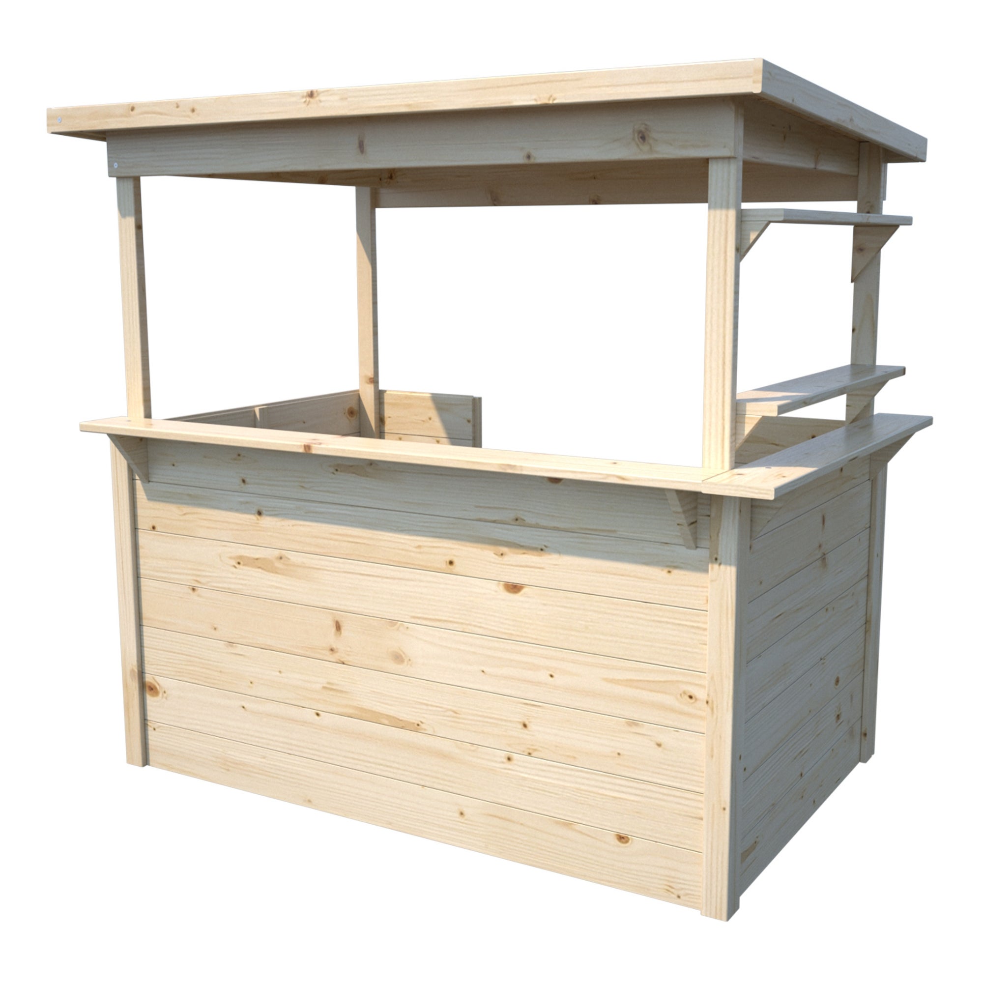 Soulet Houten Kraam Speelhuis Playa met Bitumen Dak - 131 x 83 x 118 cm