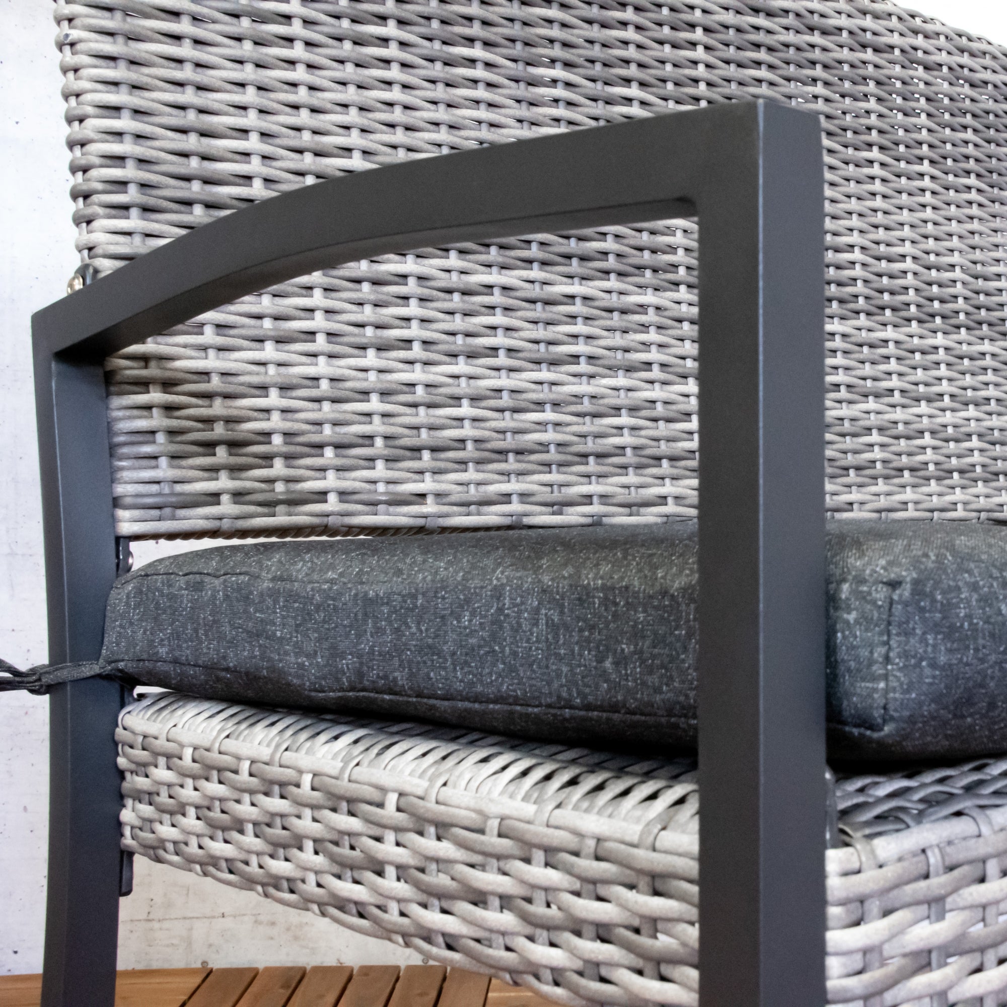 Tuinbank York 2 Personen Wicker Bank 118cm