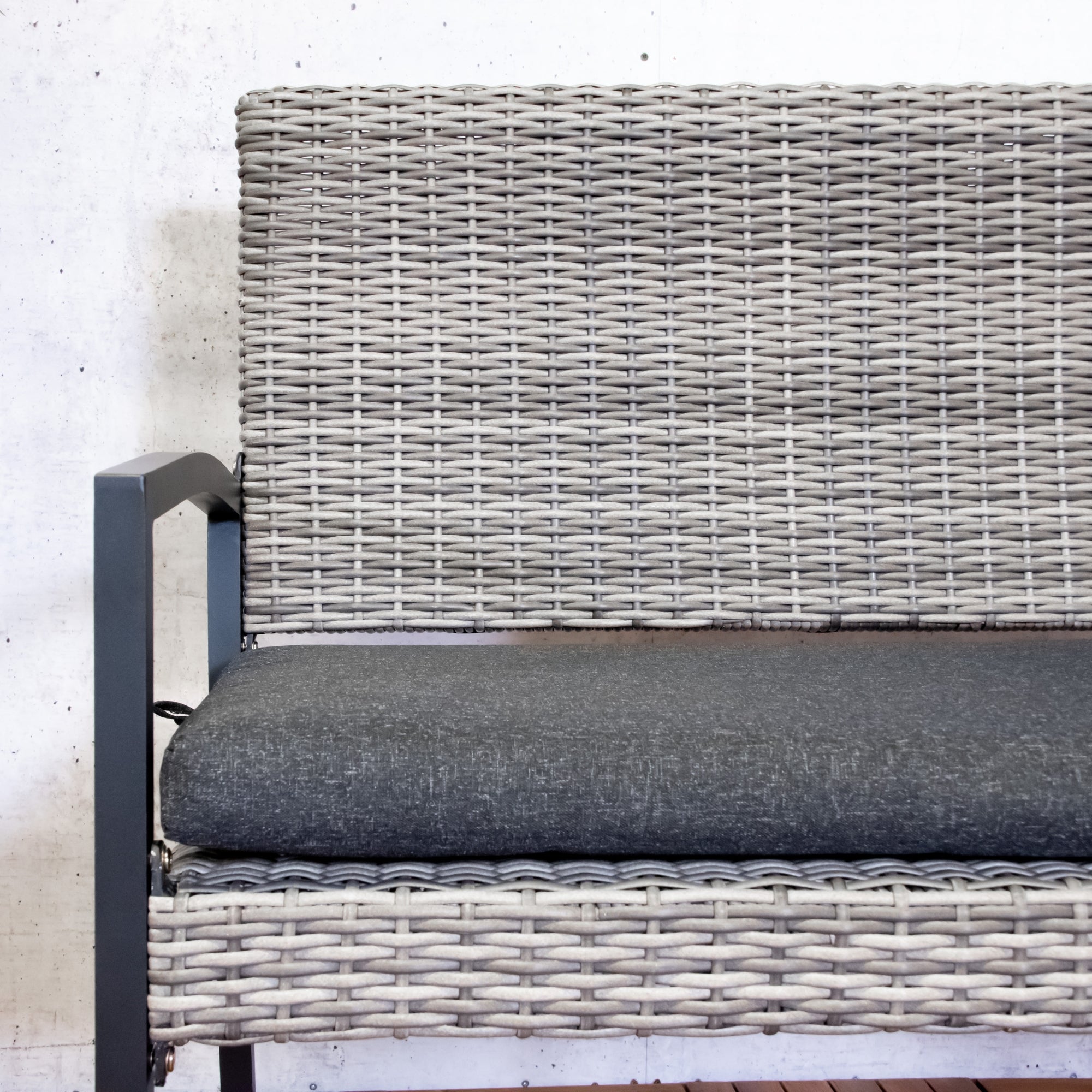 Tuinbank York 2 Personen Wicker Bank 118cm